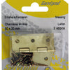 Mack 1013338 - 2 bisagras estrechas latón h 50 x w 30 mm | 5 piezas