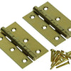 Mack 1013504 - 2 bisagras estrechas latón h 60 x w 46 mm | 5 piezas
