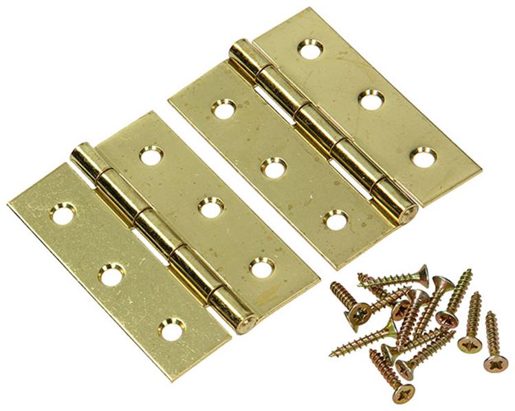 Mack 1013571 - 2 bisagras pesadas. latonado alto 75 x ancho 50 mm | 5 piezas