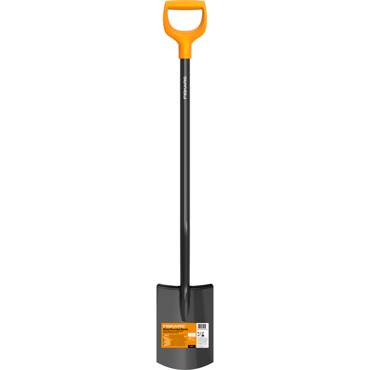 Pala redonda sólida Fiskars | vástago metálico | 1066717 - 1066717