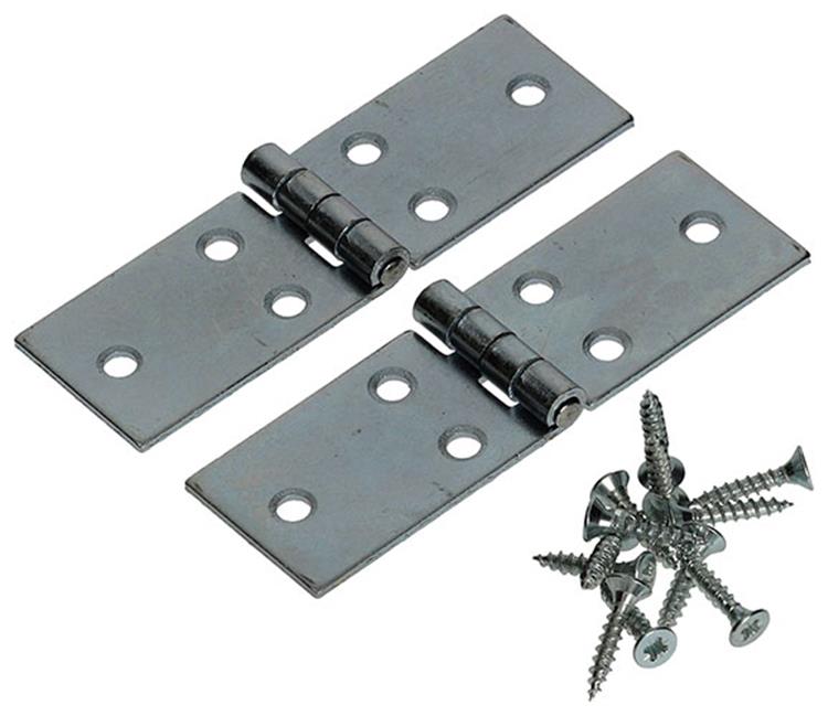 Mack 1013481 - 2 bisagras de cinta galvanizadas h 25 x w 80 mm | 5 piezas