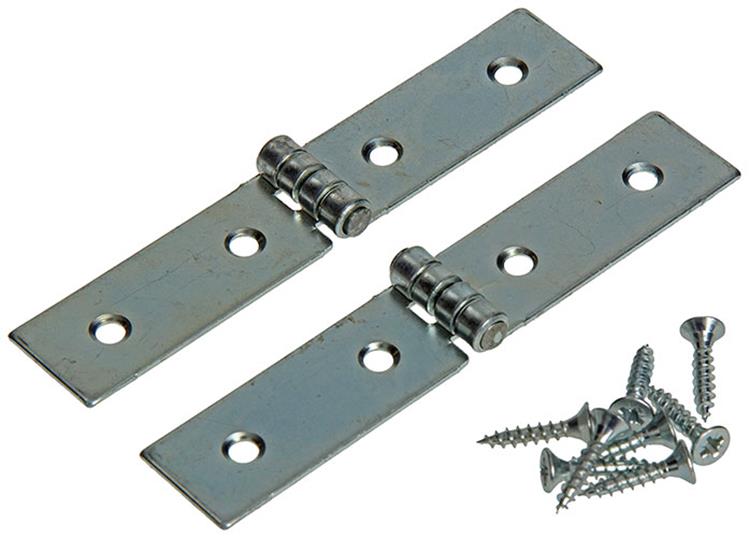 Mack 1013483 - 2 bisagras de cinta galvanizadas h 22 x w 120 mm | 5 piezas