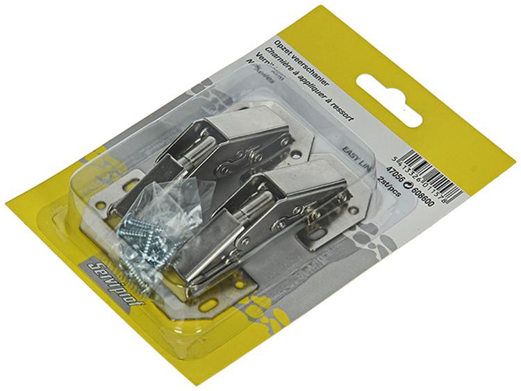 Mack 1013624 - 2 cerniere a molla nichelate easy-line | 5 pezzi