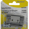 Mack 1013560 - 2 bisagras para puerta plegable niquelada alto 50 x ancho 40 mm | 5 piezas