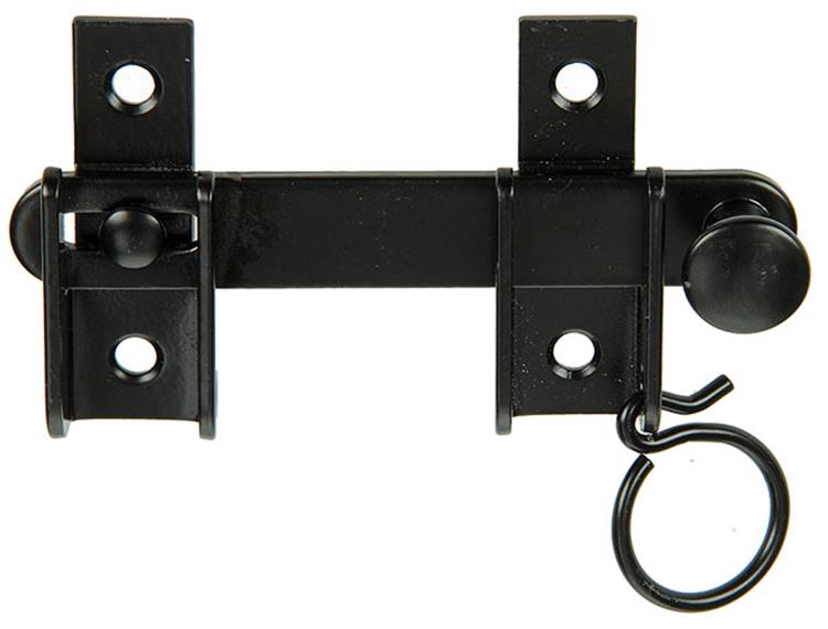Mack 1013553 - 1 cierre de trampilla plastificado negro. 130 mm | 3 piezas