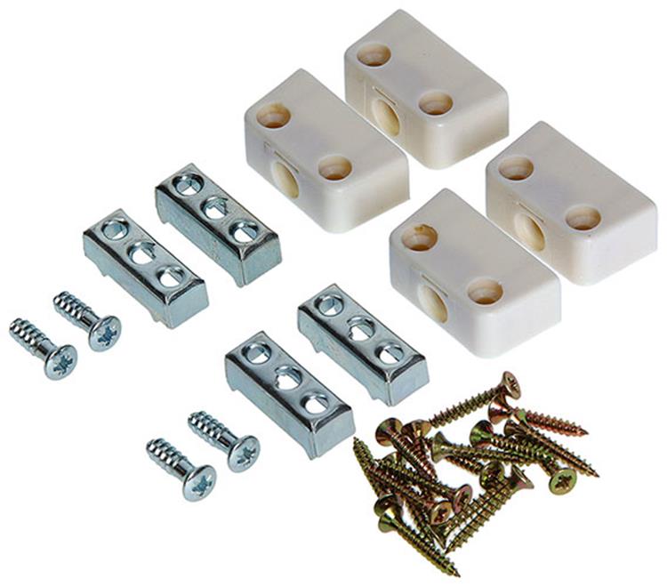 Mack 1015832 - Conectores panel 4 trapecio blanco | 5 piezas
