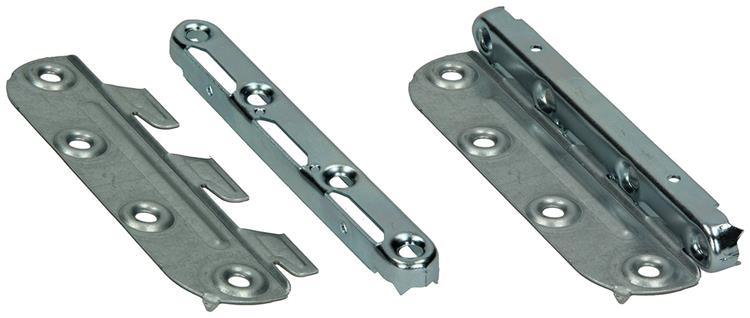 Mack 1013463 - juego de 4 ganchos para cuna en blanco 135mm | 5 piezas