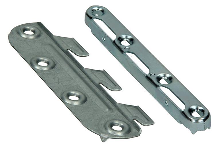 Mack 1013463 - juego de 4 ganchos para cuna en blanco 135mm | 5 piezas