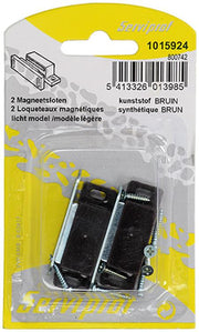Mack 1015924 - 2 serrature magnetiche, modello leggero, plastica marrone | 10 pezzi - afbeelding 2