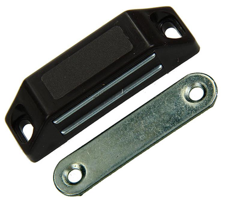 Mack 1015925 - 2 cerraduras magnéticas, modelo pesado, plástico marrón | 10 piezas