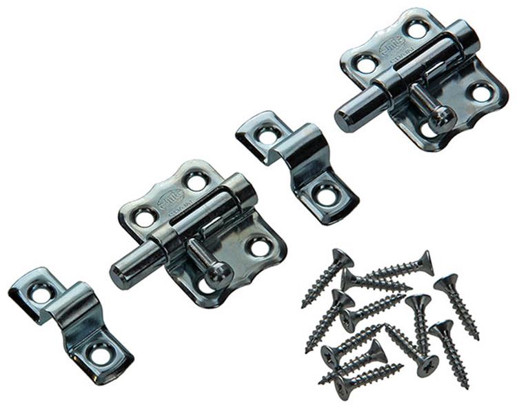 Mack 1013474 - 2 pestillos americanos galvanizados a 25 - b 10 mm | 5 piezas