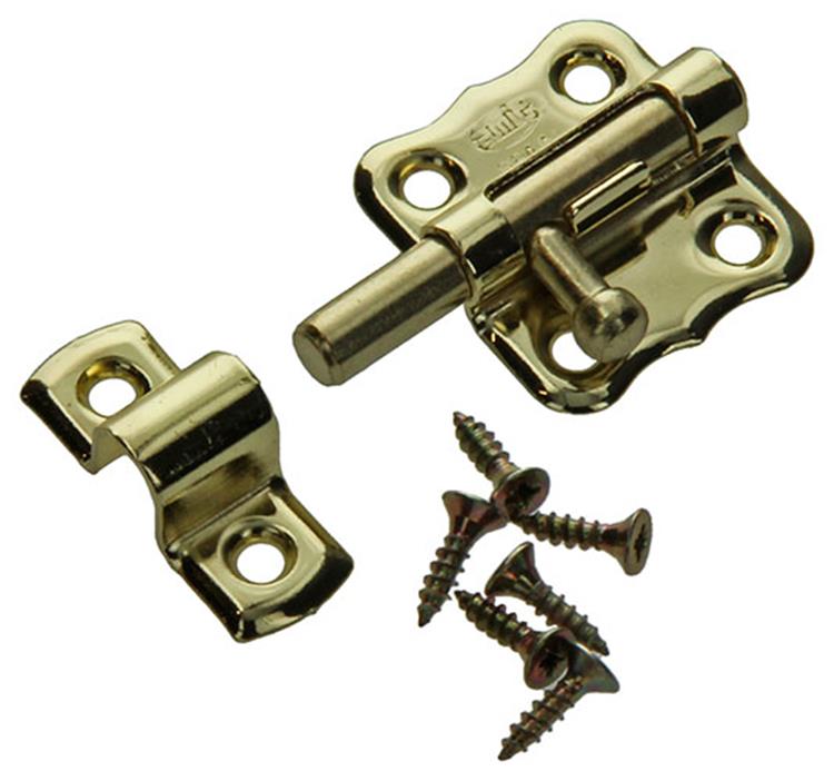 Mack 1015934 - 1 pestillo americano latonado a 30 - b 15 mm | 5 piezas