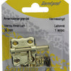 Mack 1015934 - 1 pestillo americano latonado a 30 - b 15 mm | 5 piezas