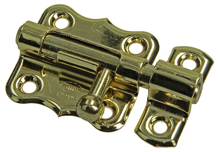 Mack 1015935 - 1 pestillo americano latonado a 40 - b 20 mm | 5 piezas