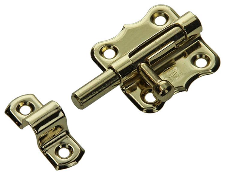 Mack 1015935 - 1 pestillo americano latonado a 40 - b 20 mm | 5 piezas