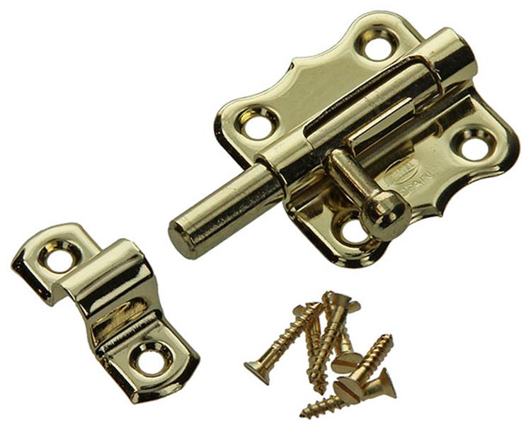 Mack 1015935 - 1 pestillo americano latonado a 40 - b 20 mm | 5 piezas