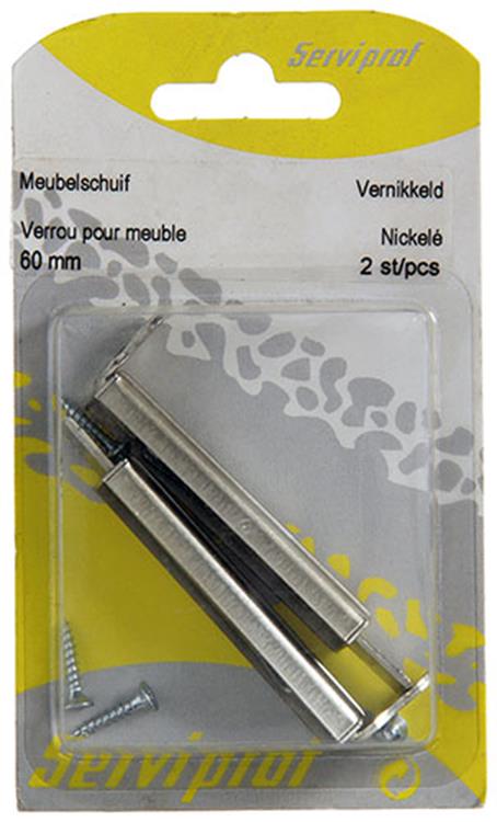 Mack 1013271 - Mueble 2 cajones niquelado a 60 - b 12,5 mm | 10 piezas