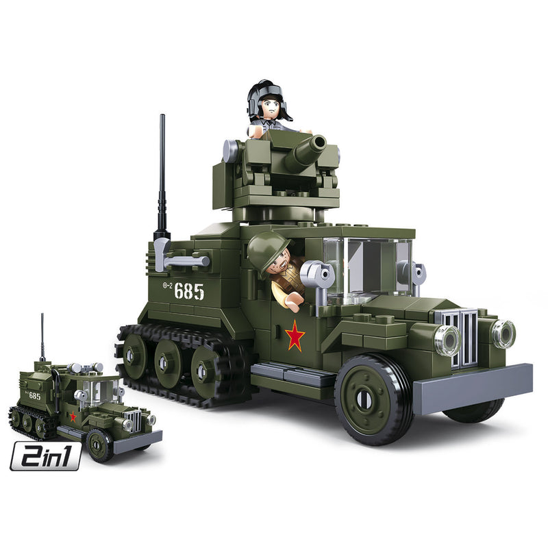 Sluban WWII Gaz Aliado Half-Track 2in1