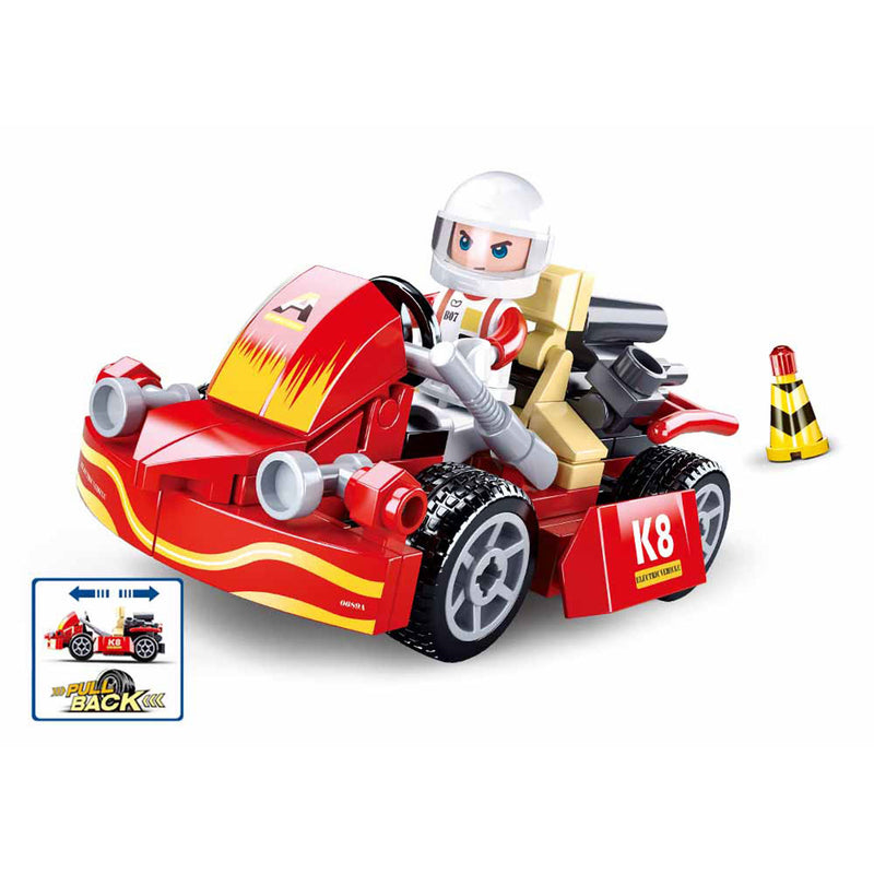 Sluban retirando kart