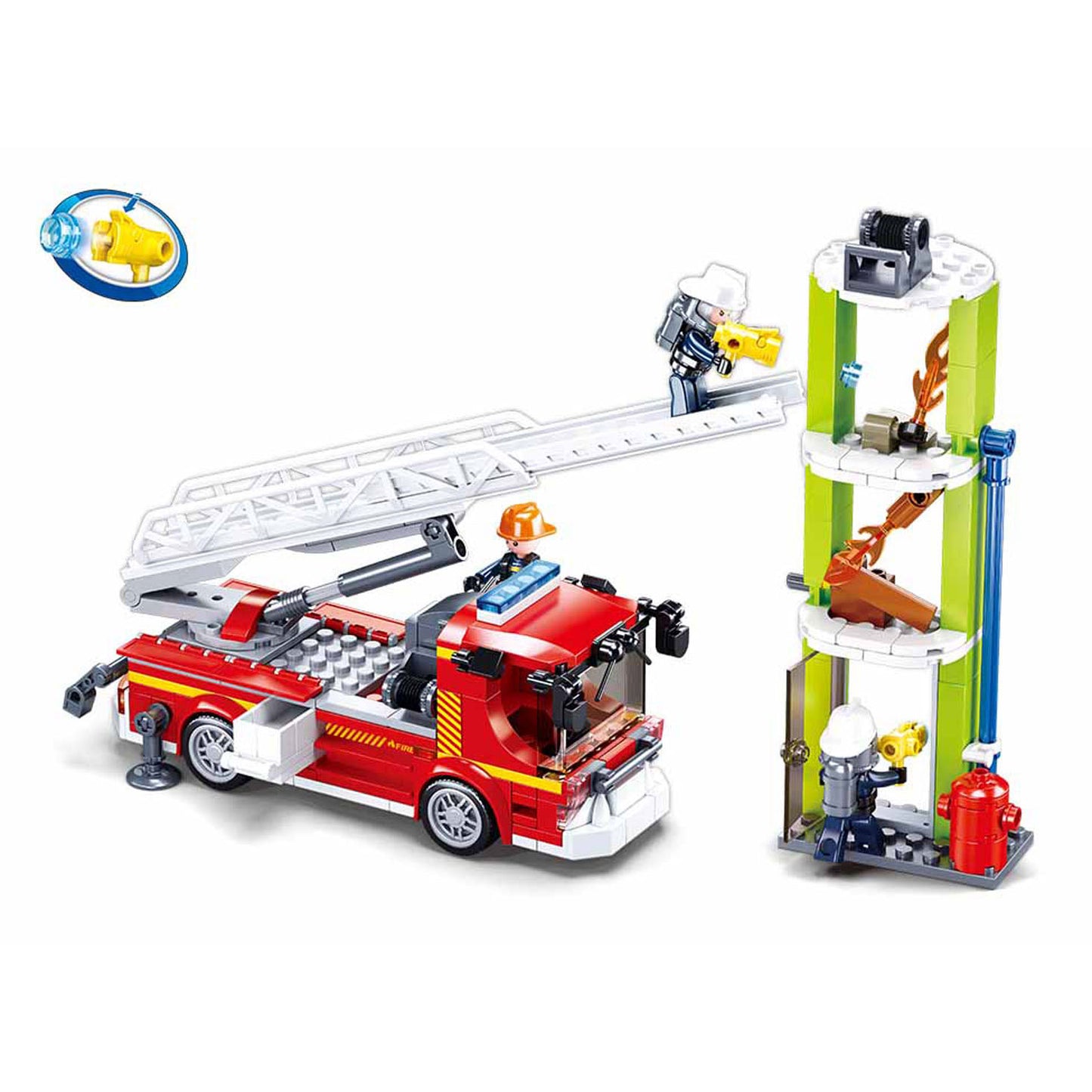 Sluban Fire Brigade Ladder Car Ejercicio