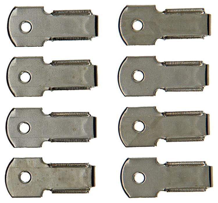 Mack 1015866 - 8 soportes de marco niquelados | 5 piezas