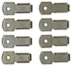 Mack 1015866 - 8 soportes de marco niquelados | 5 piezas
