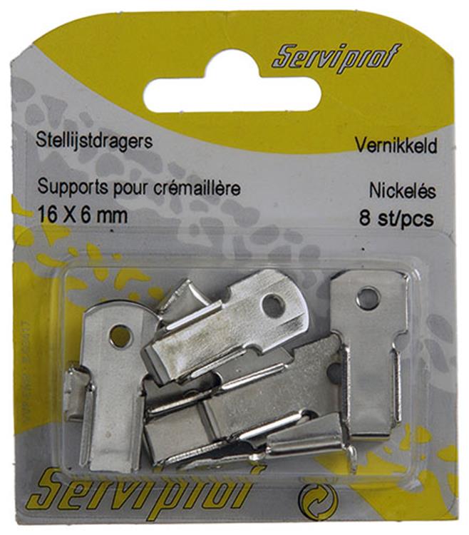 Mack 1015866 - 8 soportes de marco niquelados | 5 piezas