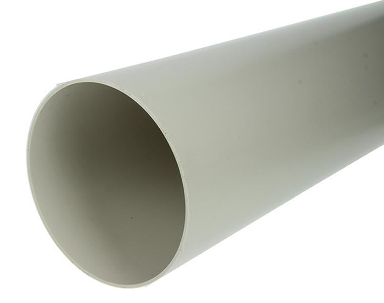 Renson 1069449 - Tubo redondo de PVC 1m 7000 (diámetro 125) (blanco) | 4 piezas