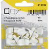 Mack 1017029 - 10 soportes para estantes con funda blanco | 5 piezas
