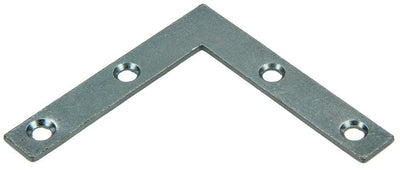 Mack 1013303 - 8 flat squares galvanized 60x60x10x2mm | 10 pieces