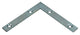 Mack 1013304 - 8 escuadras planas galvanizadas 75x75x10x2mm | 10 piezas