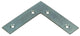 Mack 1013586 - 8 escuadras planas galvanizadas 75x75x18x2mm | 10 piezas