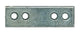 Mack 1013287 - 8 placas de conexión galvanizadas 50x15mmx2mm | 10 piezas