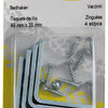 Mack 1013312 - 4 ganchos para cama galvanizados 49 x 35 mm | 5 piezas