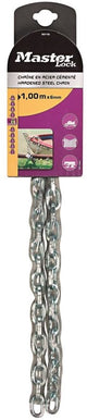 Cadena Masterlock, acero con vinilo, 6mm, 1m