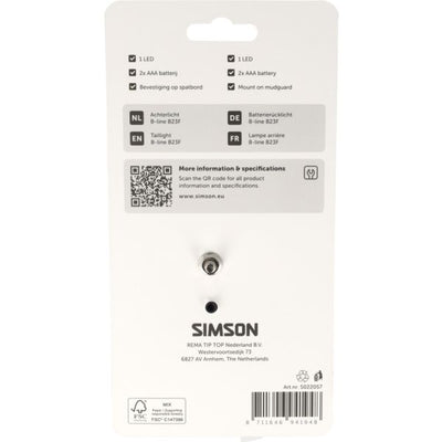 Simson aurora luz trasera b-line b23f
