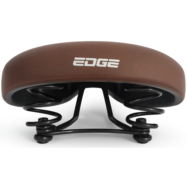 Edge Fietszadel City Retro Dark Brown (Embalaje del taller)
