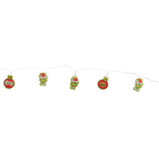 No brand the grinch guirnalda luminosa 12 LEDs, 2 metros | 2 piezas