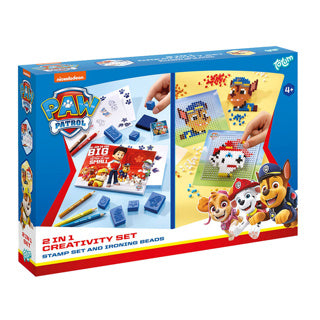 Paw patrol totum 2in1 strijkkralen en stempels | 3 stuks