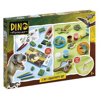 Totum Dino Forever - 2in1 Gips en Kleur Creativity Set