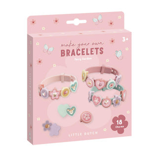 Pulseras deslizantes Little Dutch con dijes de jardín de hadas | 3 piezas