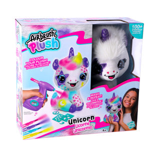 Airbrush pluche unicorn | 4 stuks