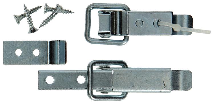 Mack 1013342 - 2 cerraduras de caja galvanizadas 49x22mm | 5 piezas