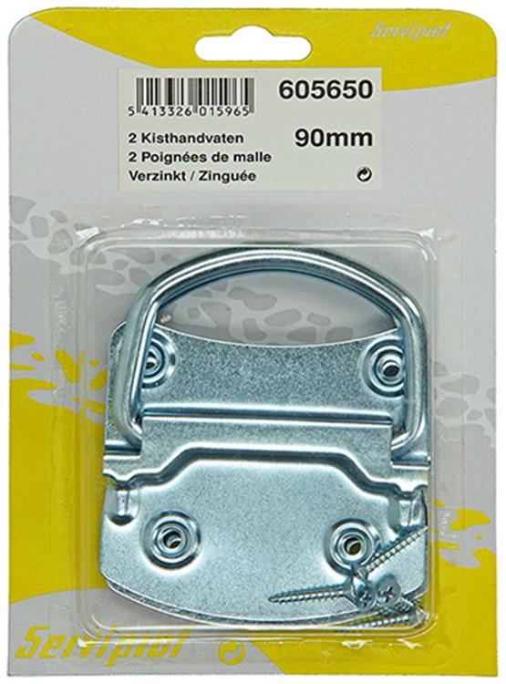 Mack 1013564 - 2 asas para caja galvanizadas 90mm | 5 piezas