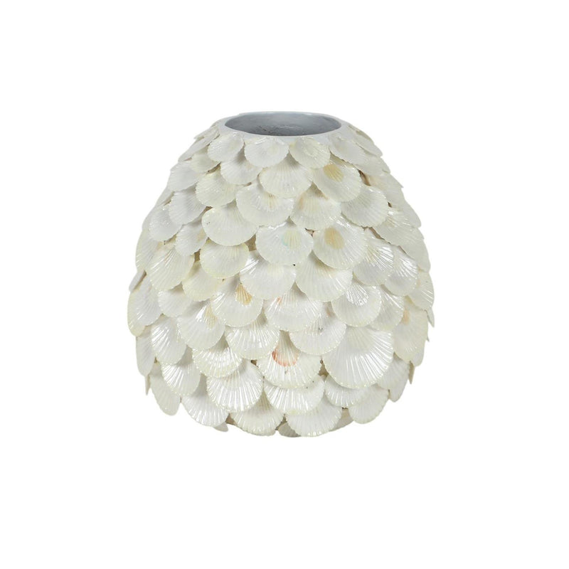 Mansion atmosphere vaas lazy beach schelpen ø26xh23cm