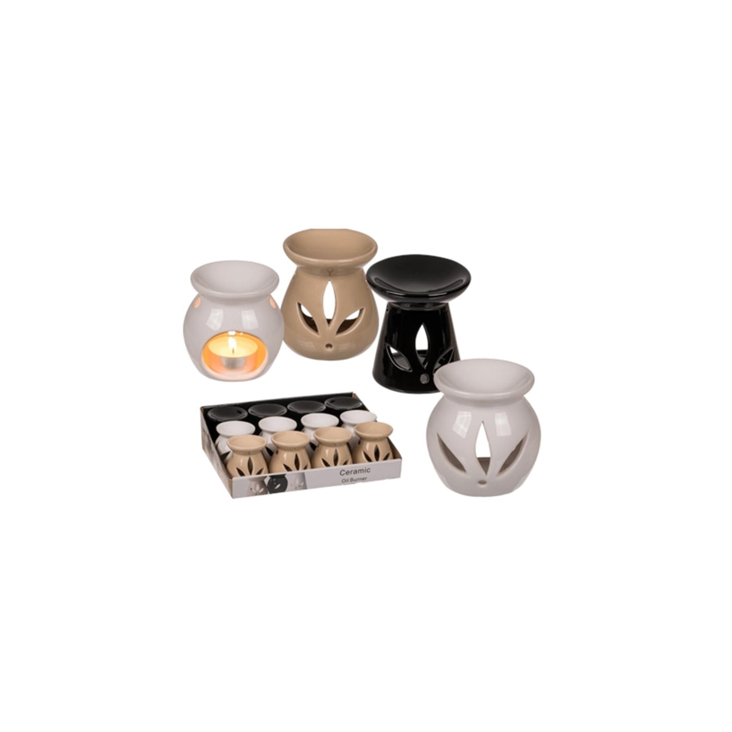 Out of the blue Bruciatore a nafta in ceramica 8x8cm