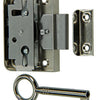 Mack 1015914 - 1 cerradura para mueble de superficie niquelada 25mm | 5 piezas