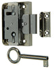 Mack 1015914 - 1 cerradura para mueble de superficie niquelada 25mm | 5 piezas