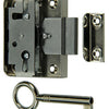 Mack 1015915 - 1 cerradura para mueble de superficie niquelada 30mm | 5 piezas