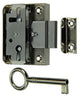 Mack 1015915 - 1 cerradura para mueble de superficie niquelada 30mm | 5 piezas